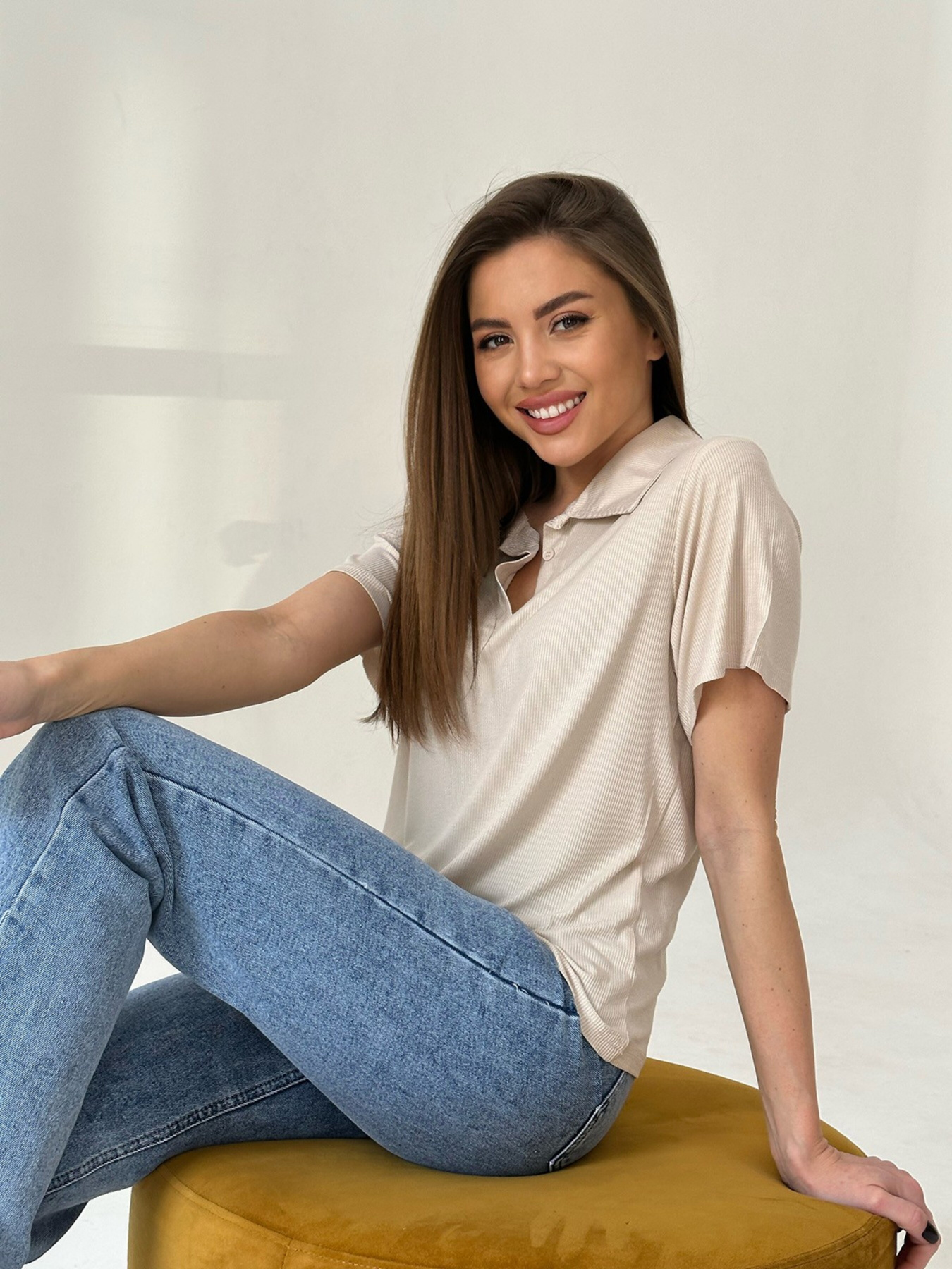 Поло ISSA Plus модель WN20-461_beige Фото