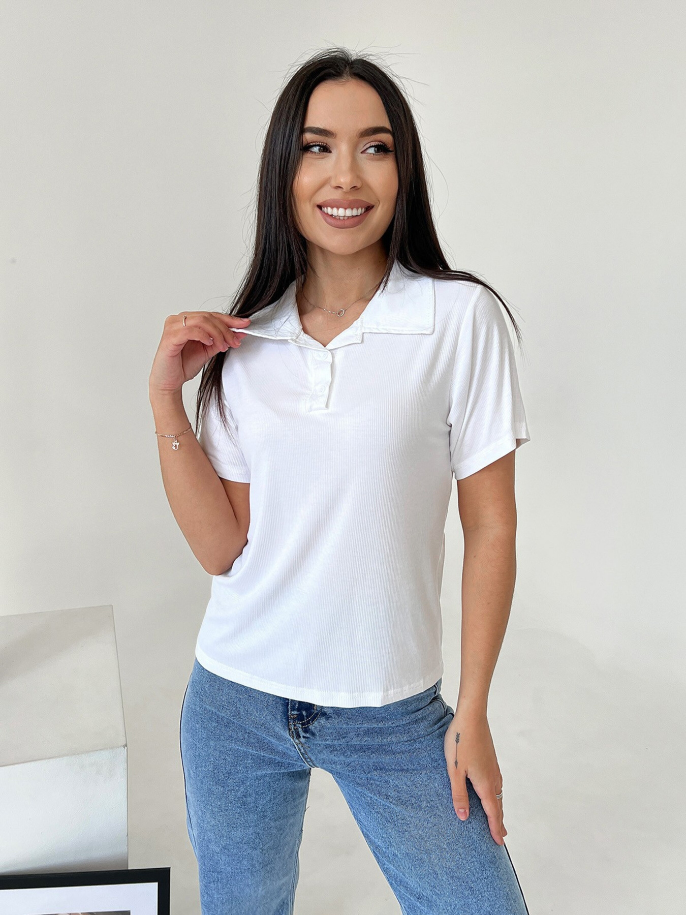 Поло ISSA Plus модель WN20-461_white Фото