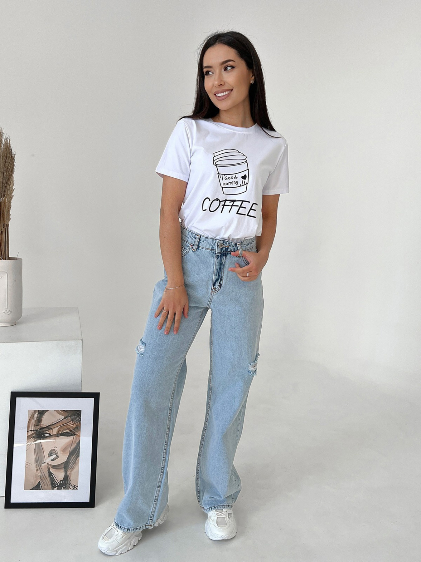 Футболка ISSA Plus модель WN20-462_white Фото