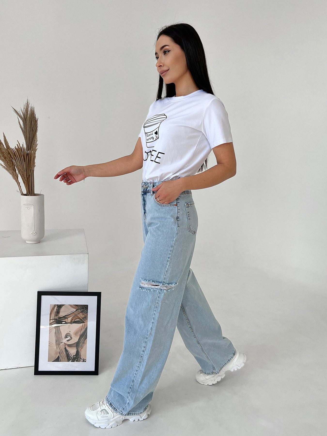 Футболка ISSA Plus модель WN20-462_white Футболка ISSA Plus модель WN20-462_white Фото