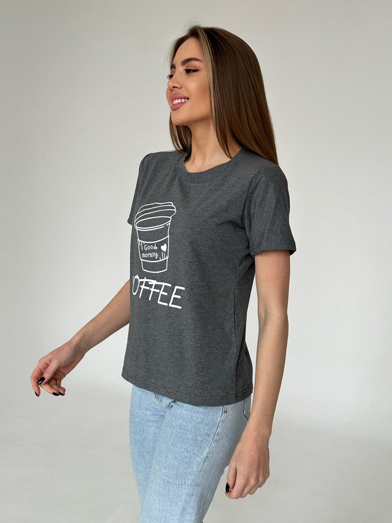 Футболка ISSA Plus модель WN20-462_darkgray Футболка ISSA Plus модель WN20-462_darkgray Фото