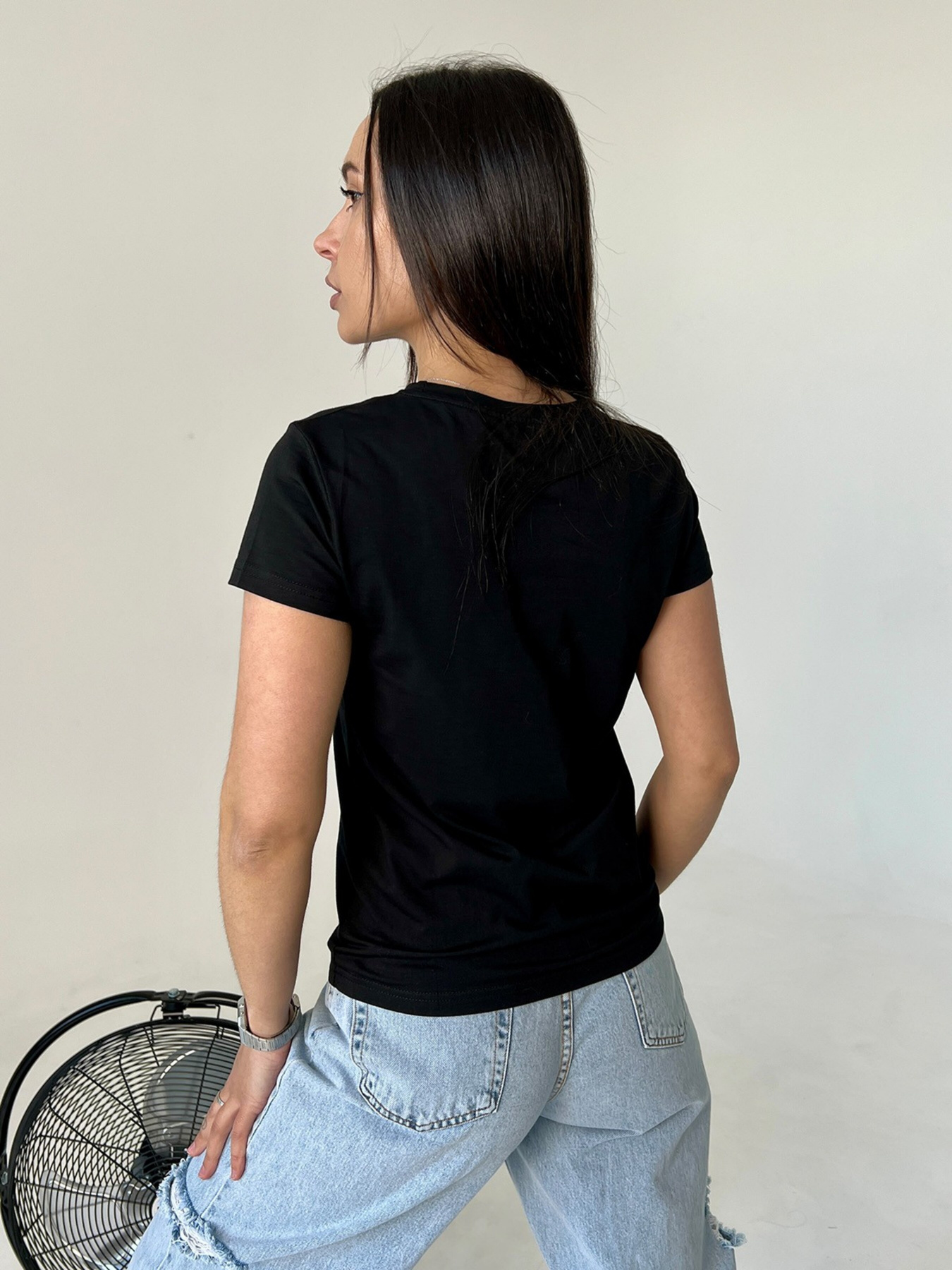 Футболка ISSA Plus модель WN20-462_black Фото