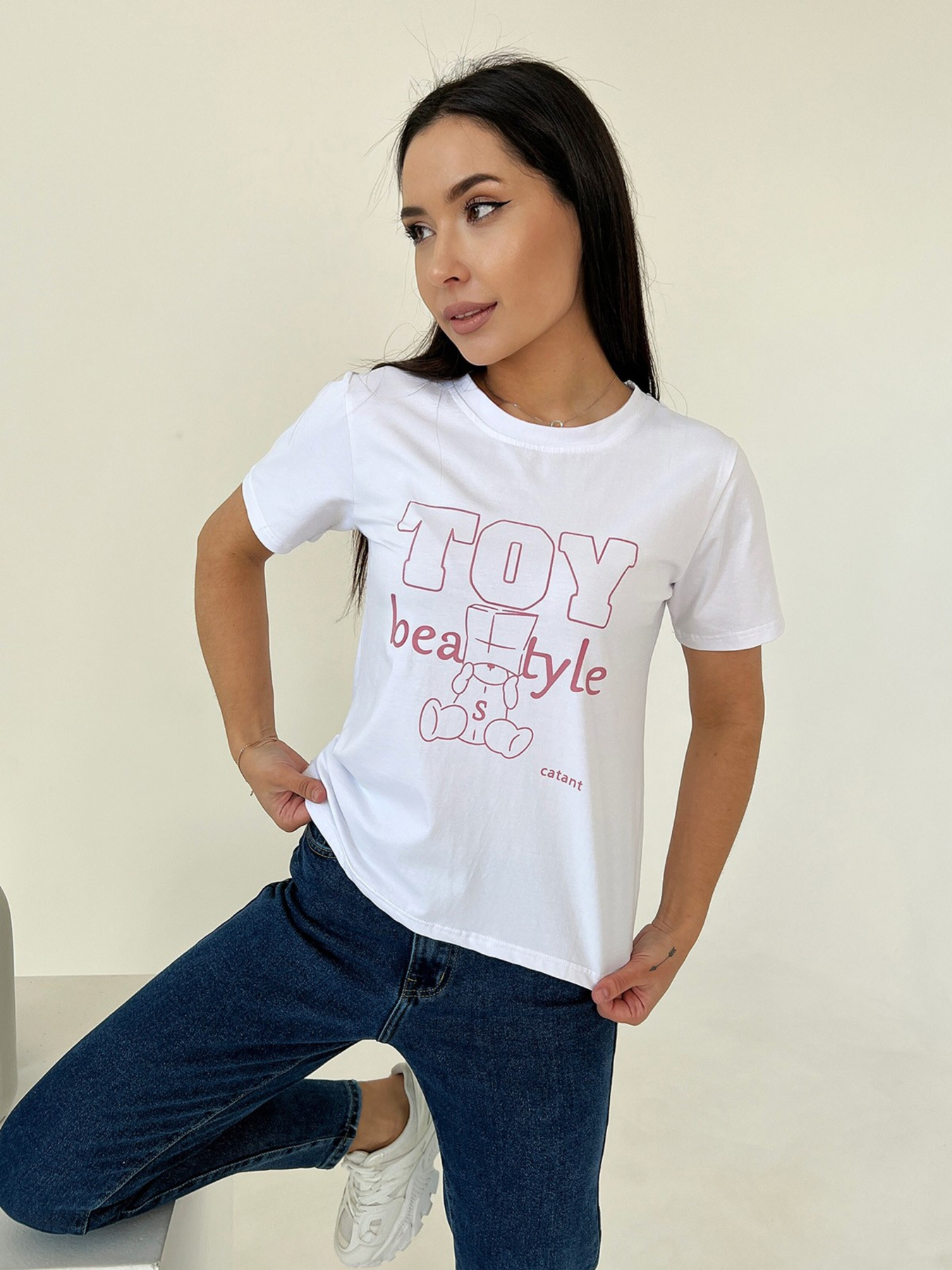 Футболка ISSA Plus модель WN20-463_white Фото