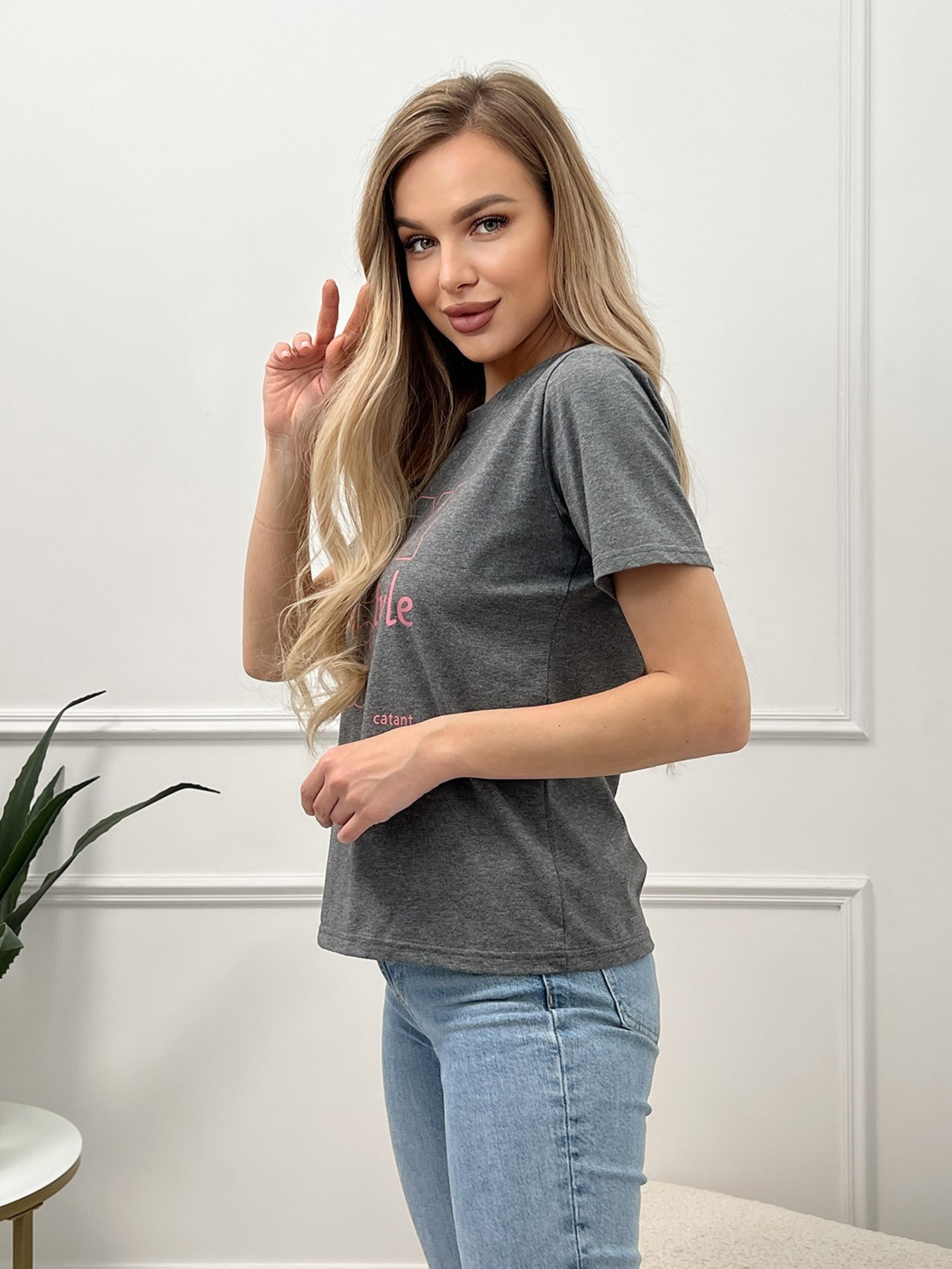 Футболка ISSA Plus модель WN20-463_darkgray Фото