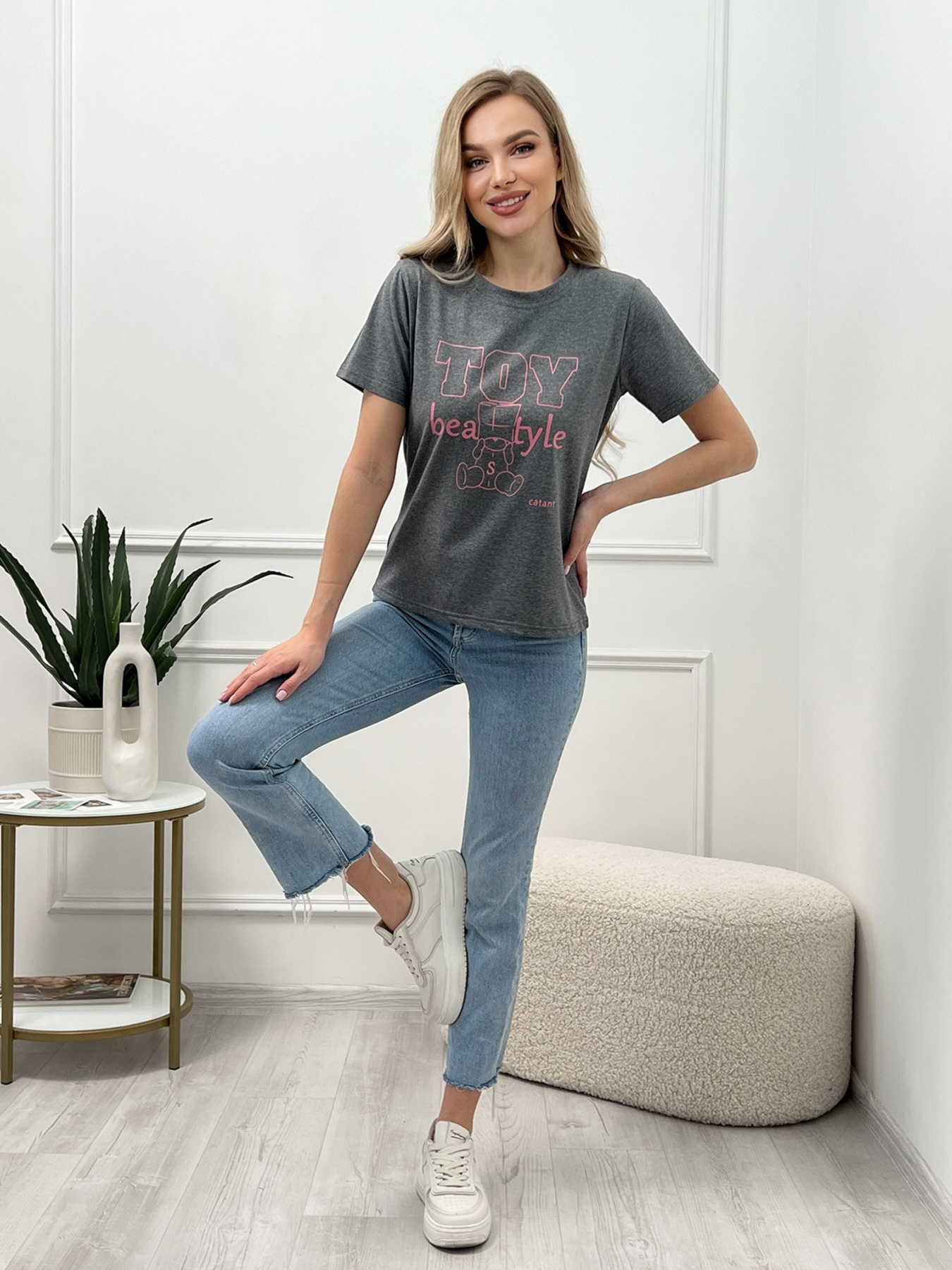 Футболка ISSA Plus модель WN20-463_darkgray Фото