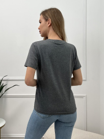 Футболка ISSA Plus модель WN20-463_darkgray Футболка ISSA Plus модель WN20-463_darkgray Фото