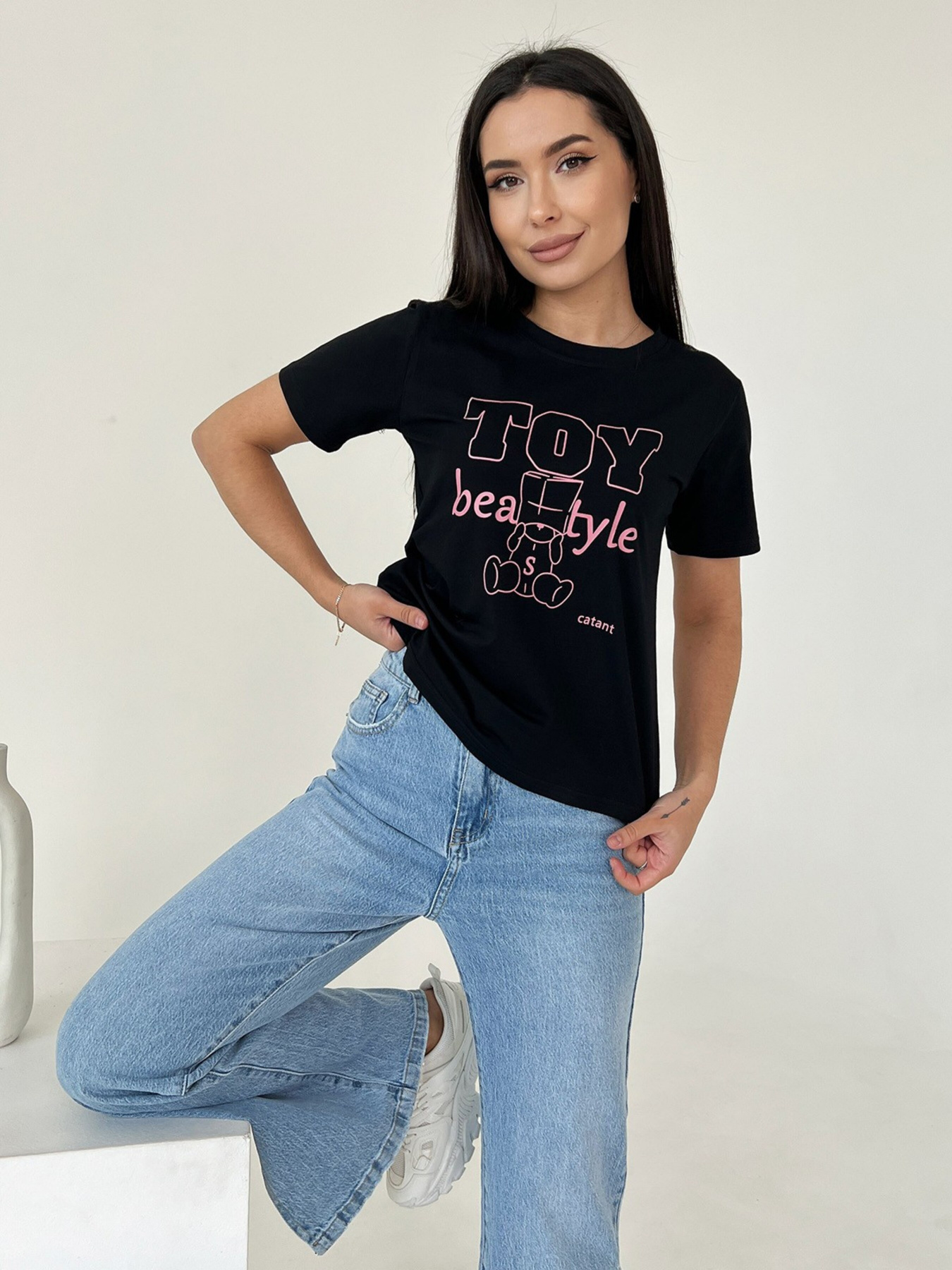 Футболка ISSA Plus модель WN20-463_black Фото