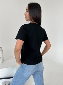 Футболка ISSA Plus модель WN20-463_black Фото