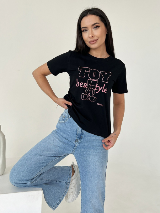 Футболка ISSA Plus модель WN20-463_black Фото