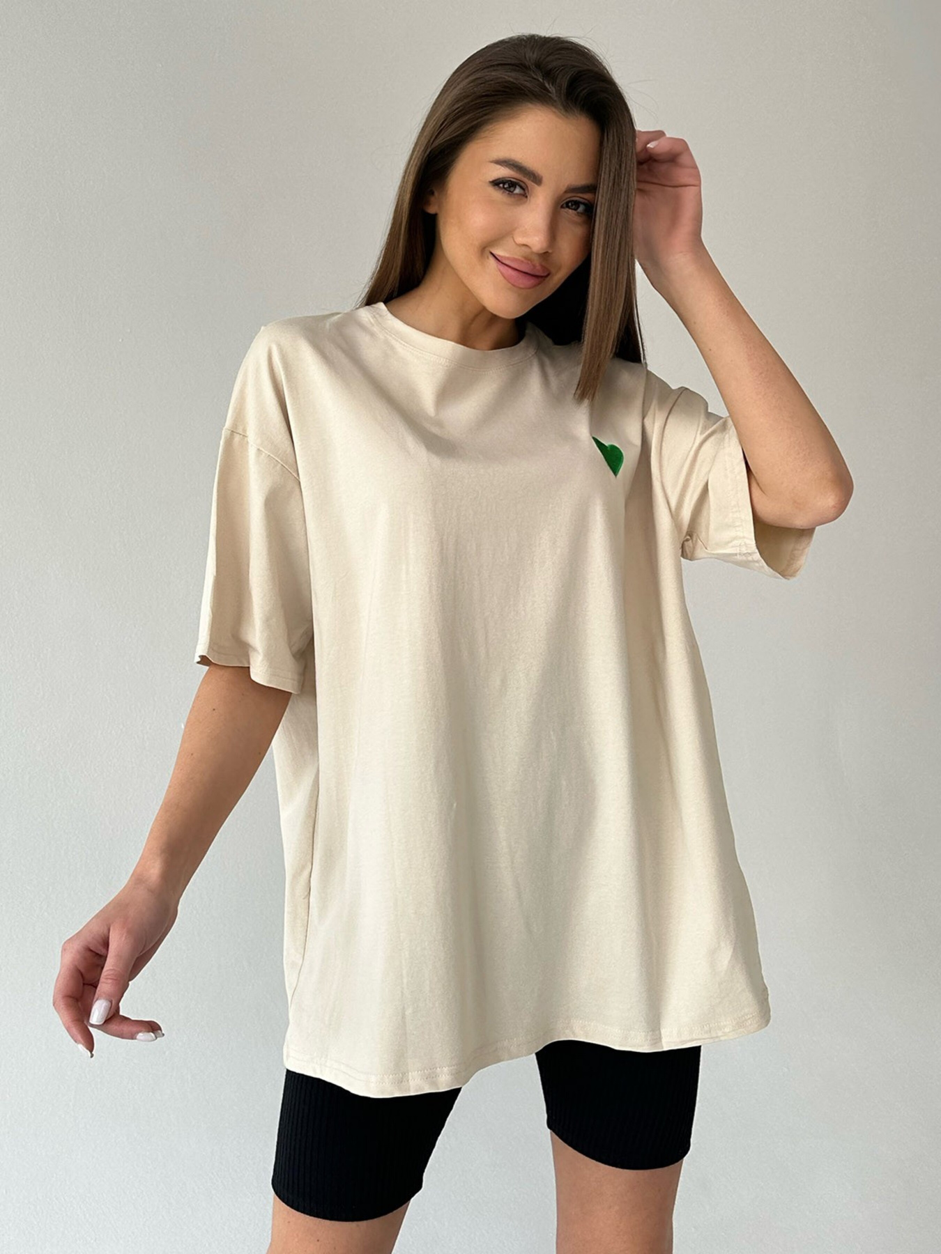 Футболка ISSA Plus модель WN20-464_beige Фото