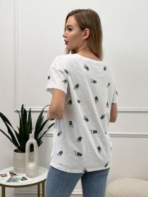 Футболка ISSA Plus модель WN20-467_white Фото