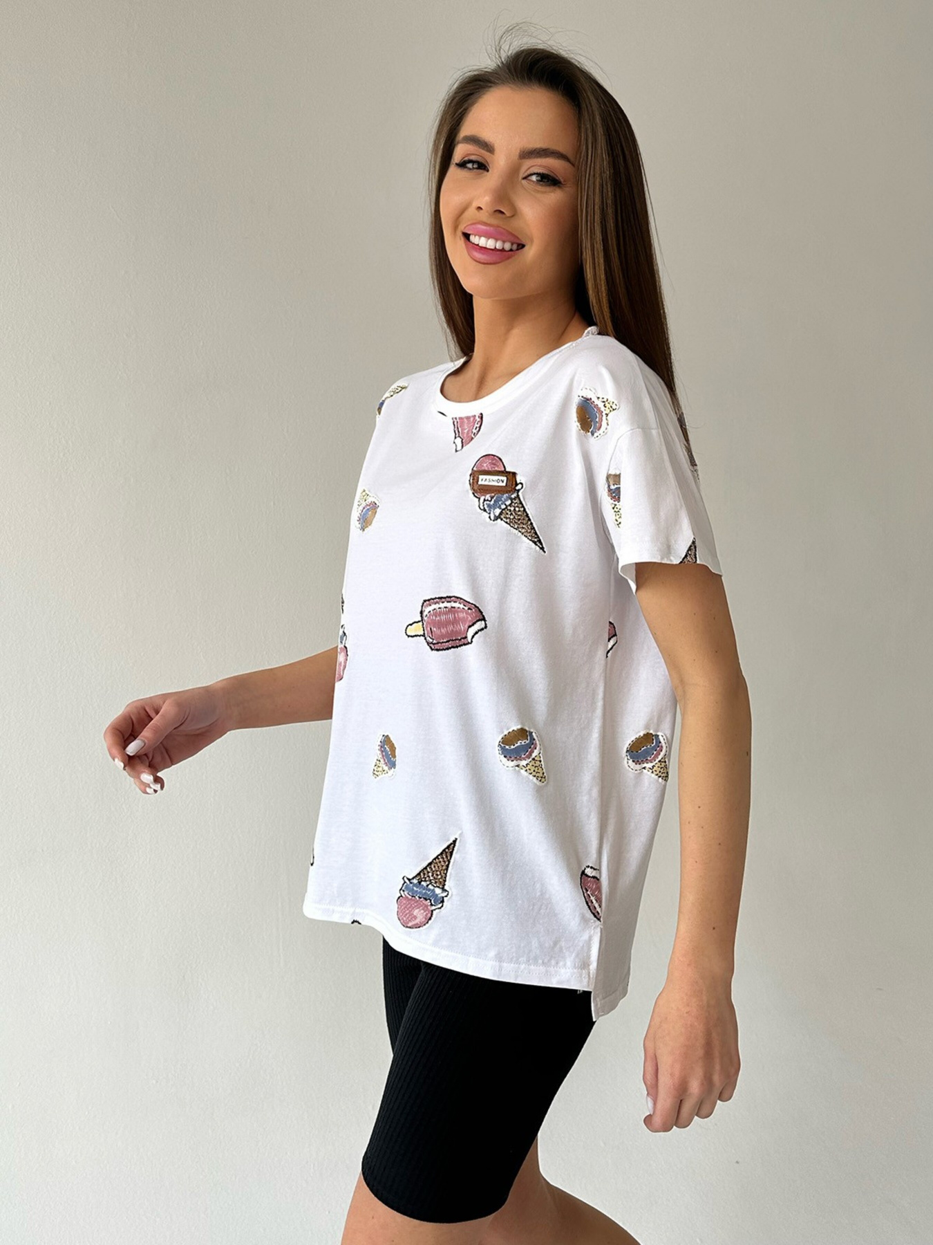 Футболка ISSA Plus модель WN20-469_white Фото