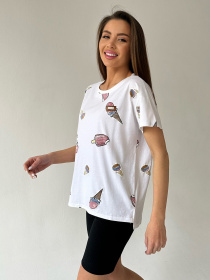 Футболка ISSA Plus модель WN20-469_white Фото