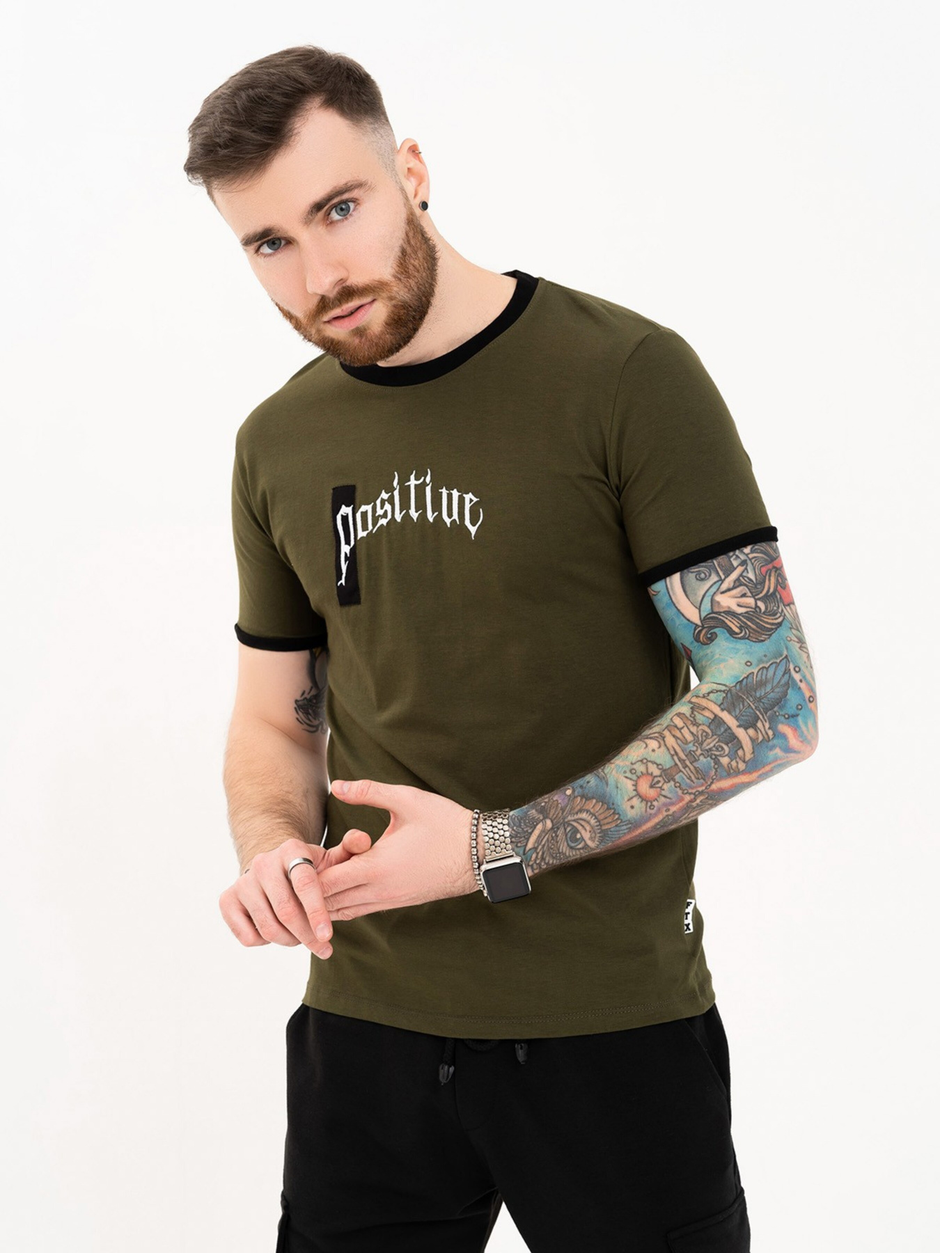 Футболка ISSA Plus модель GN4-100_khaki Фото