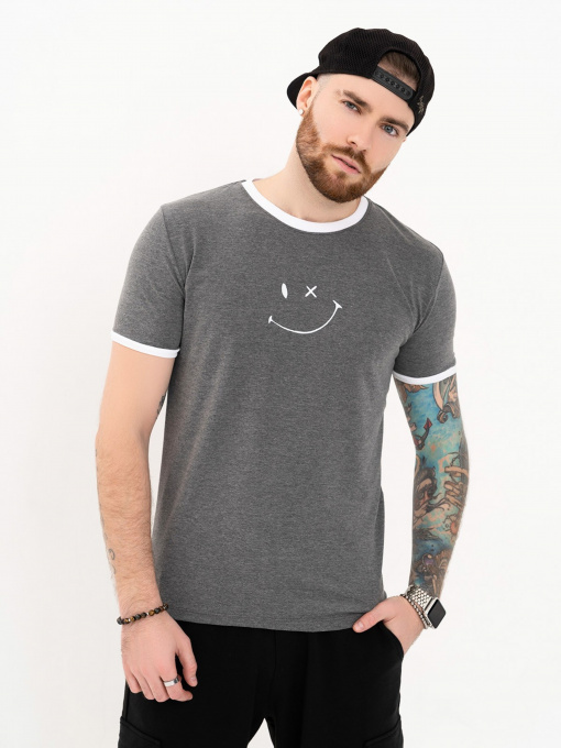 Футболка ISSA Plus модель GN4-101_grey Фото