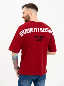 Футболка ISSA Plus модель GN4-102_burgundy Фото