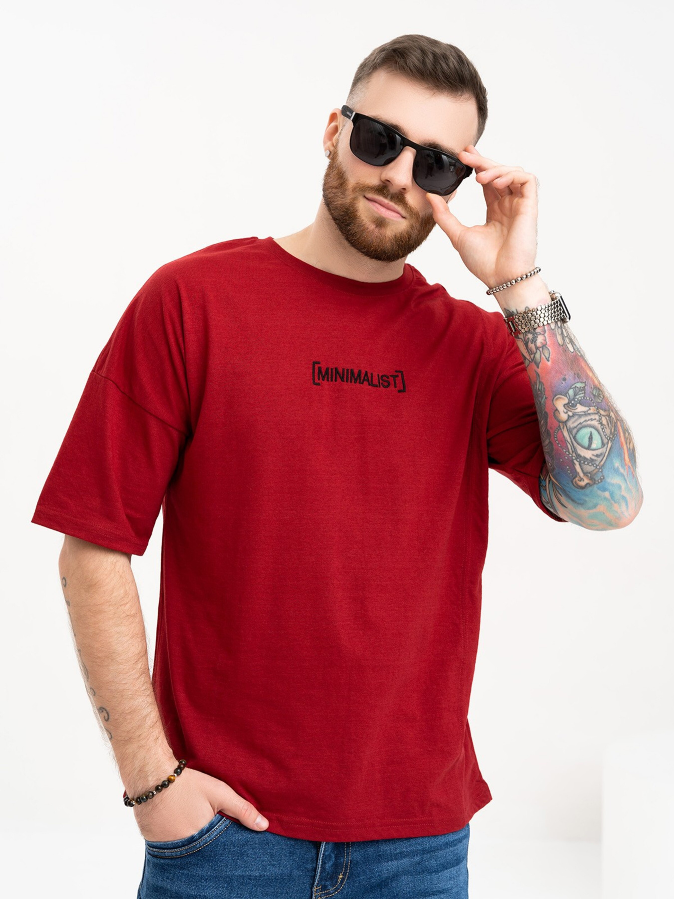 Футболка ISSA Plus модель GN4-102_burgundy Футболка ISSA Plus модель GN4-102_burgundy Фото