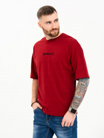 Футболка ISSA Plus модель GN4-102_burgundy Футболка ISSA Plus модель GN4-102_burgundy Фото