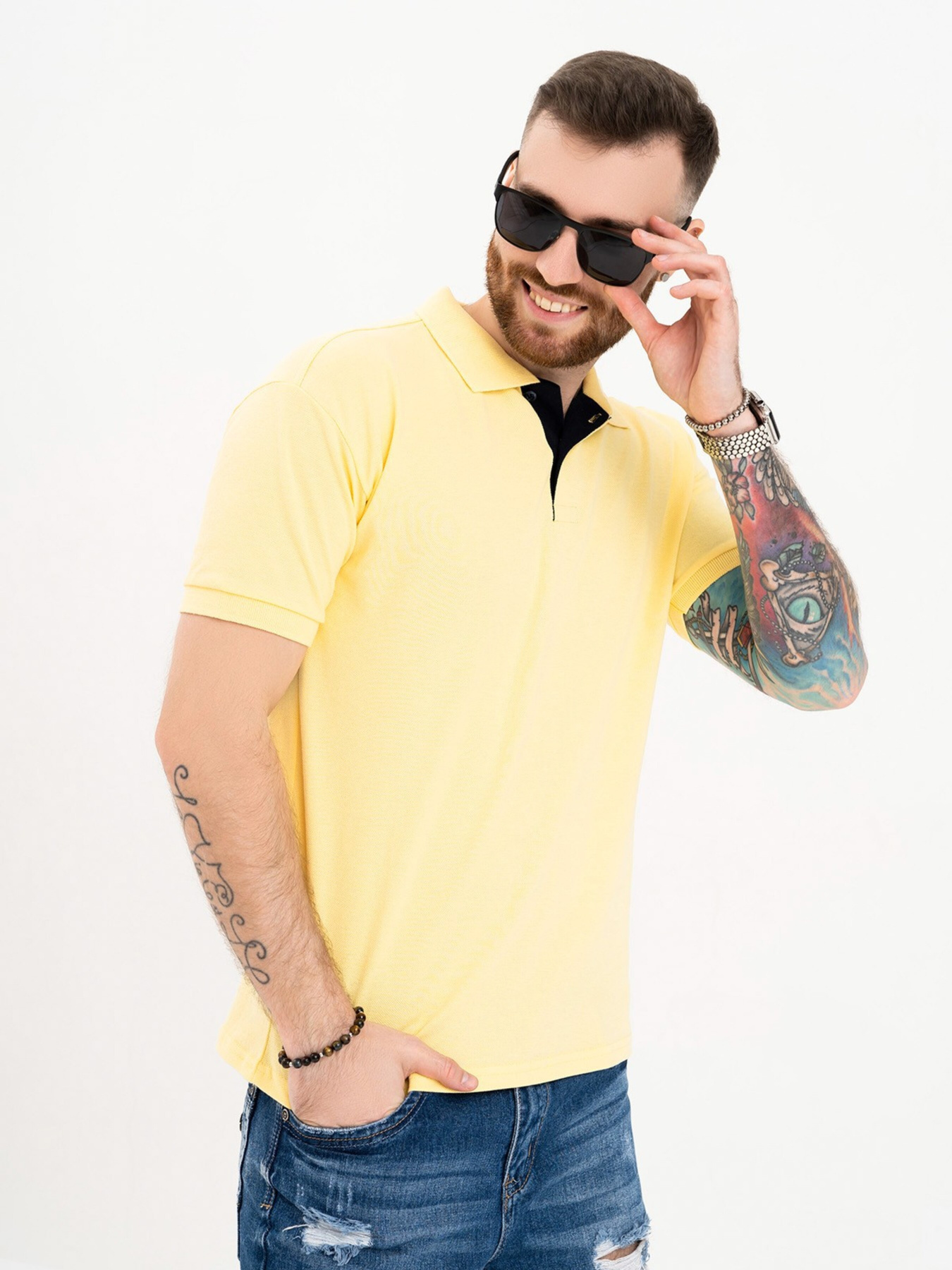 Поло ISSA Plus модель GN4-41_yellow Фото