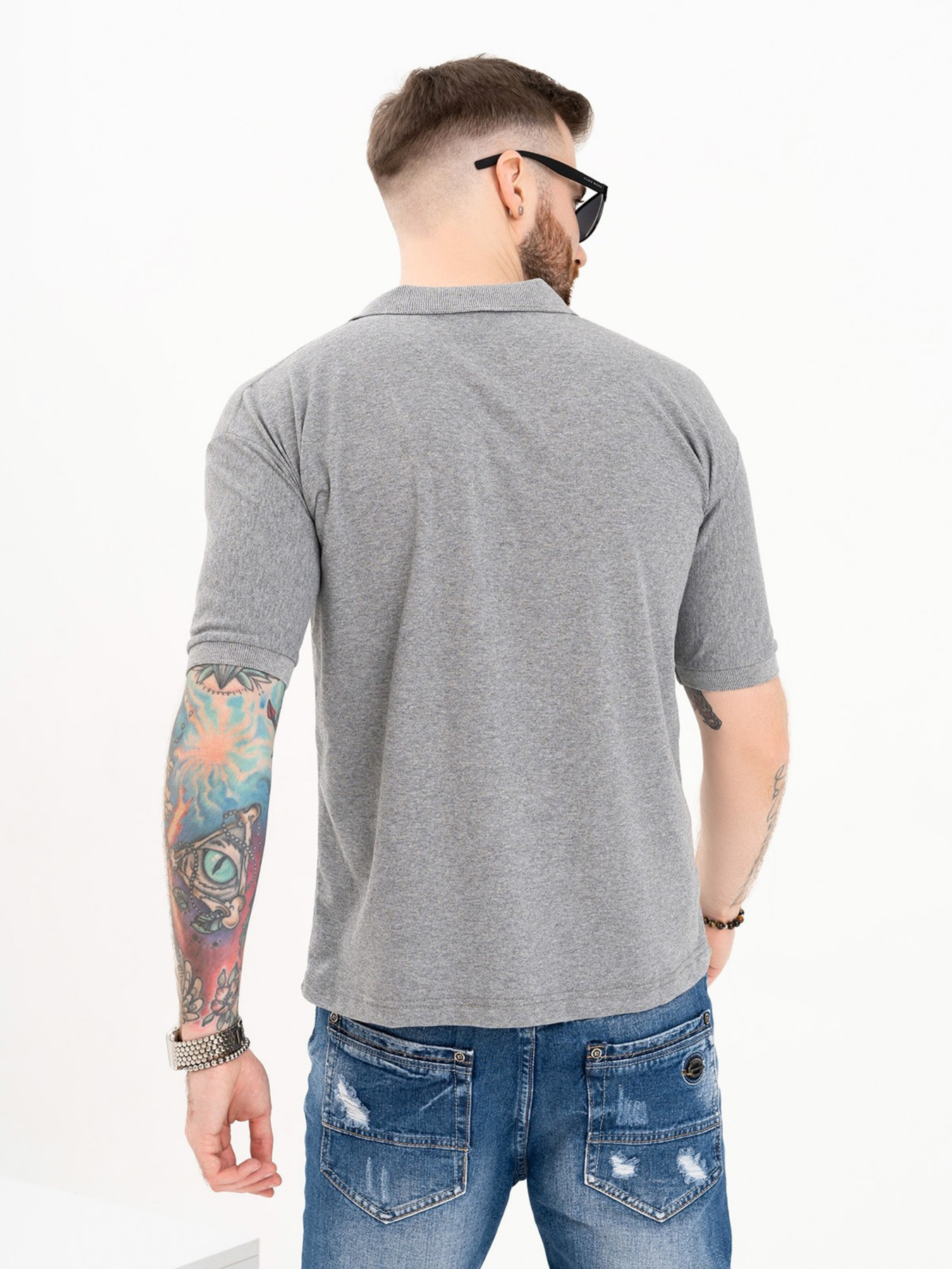 Поло ISSA Plus модель GN4-41_grey Фото