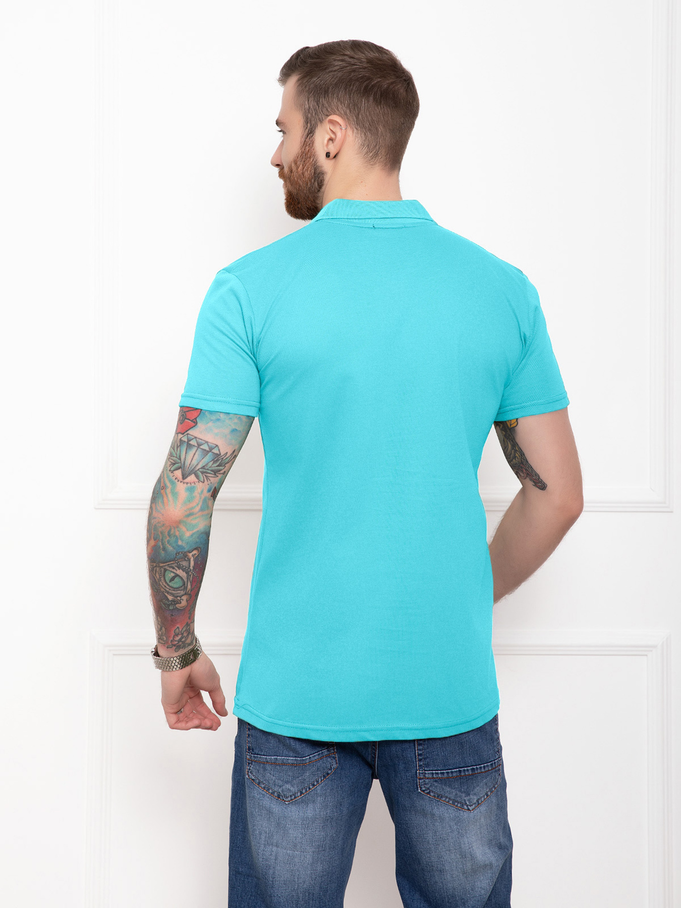 Поло ISSA Plus модель GN4-41_lightblue Фото