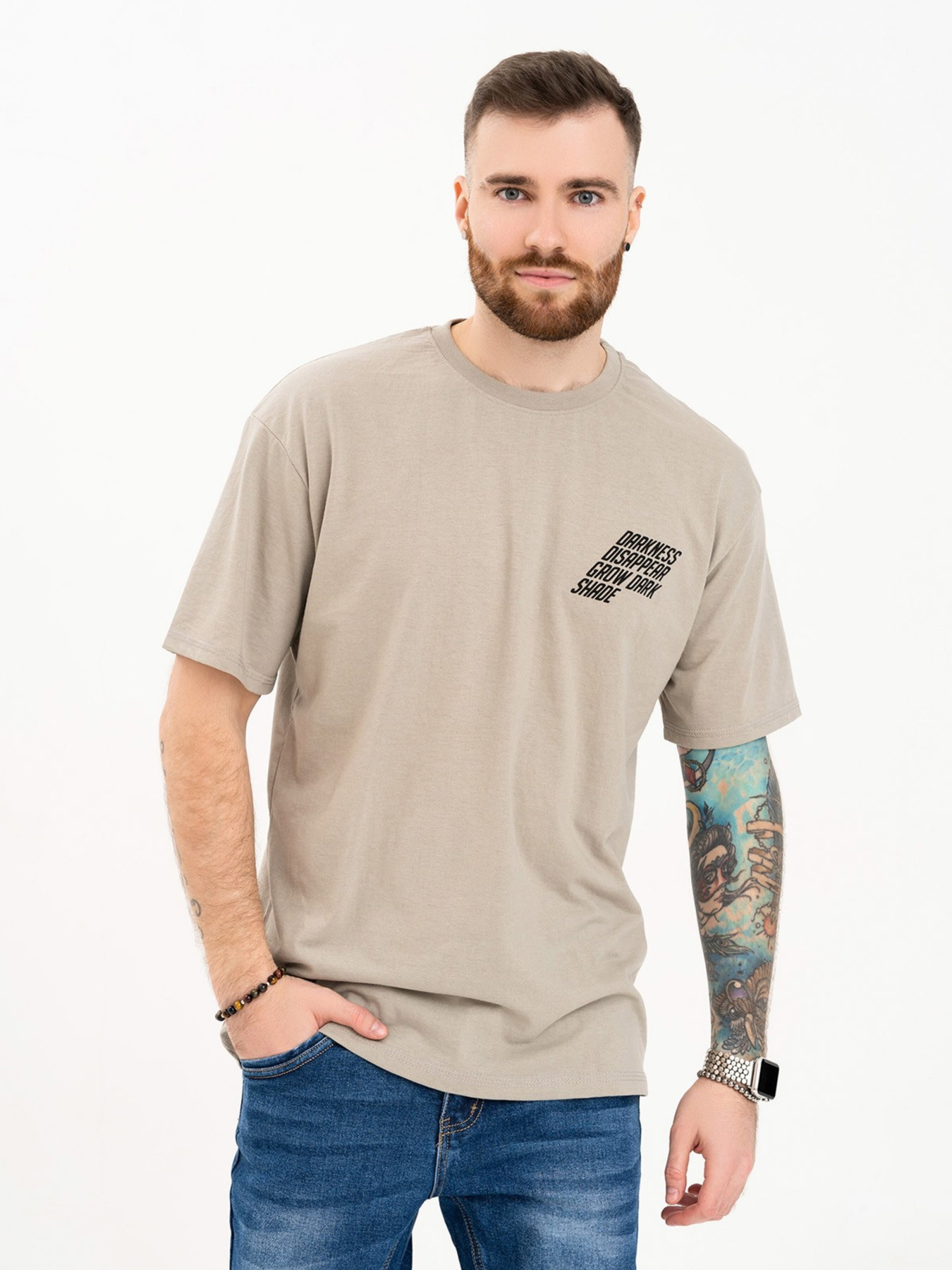 Футболка ISSA Plus модель GN4-99_olive Фото