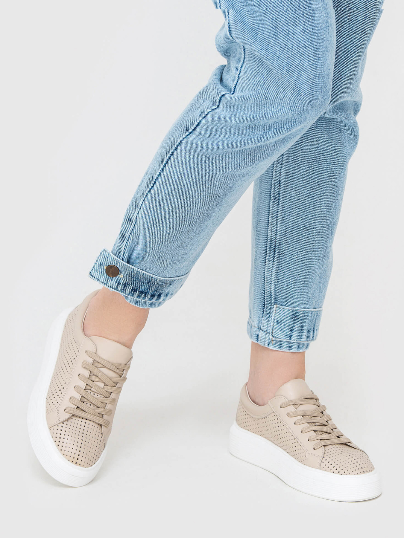 Кеды низкие Gem модель 0134-Pk-9W-cream Фото