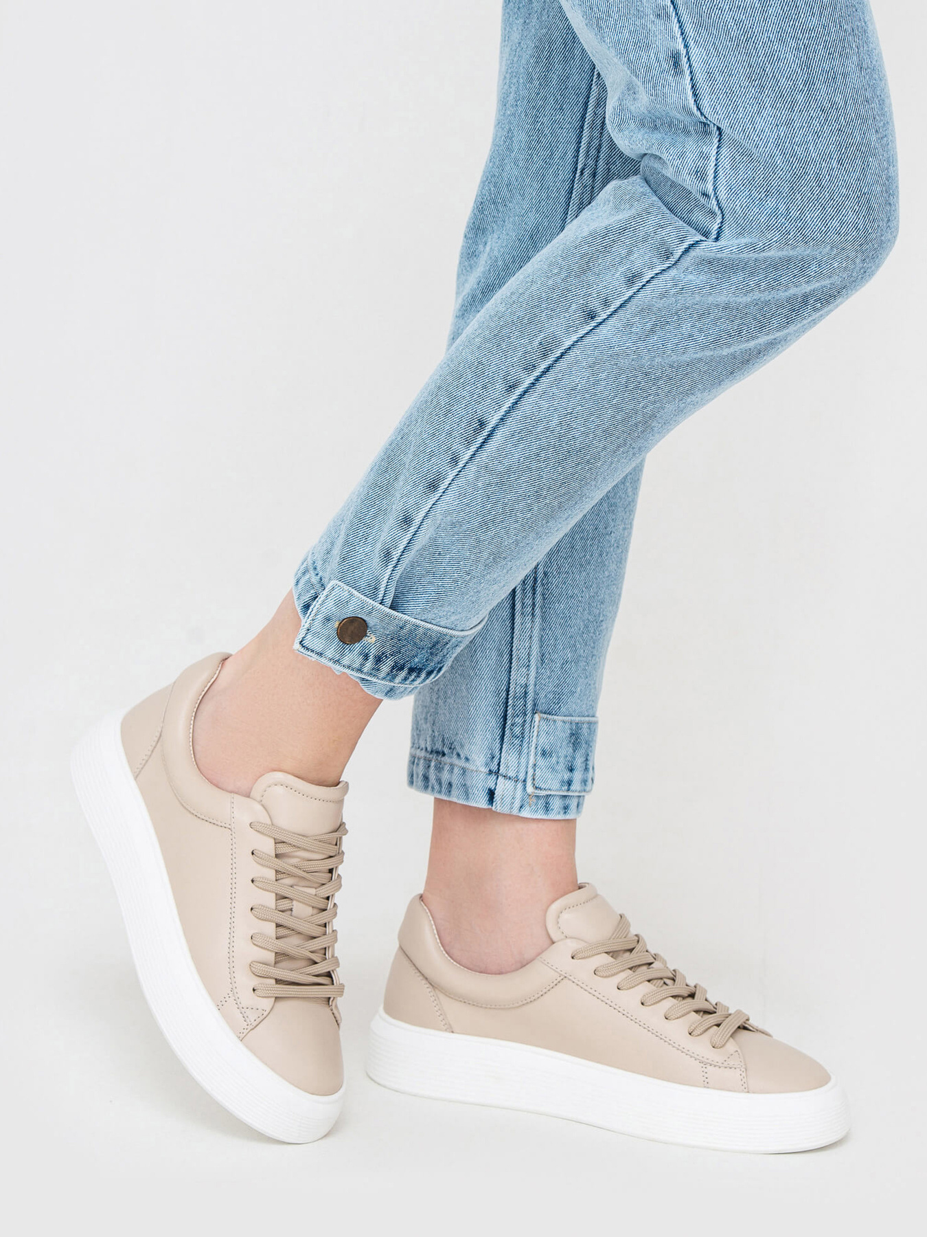 Кеды низкие Gem модель 0177-9W-cream Фото