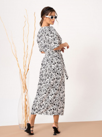 Платье миди ISSA Plus модель 13855_white Фото