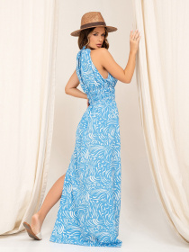 Сарафан ISSA Plus модель 13856_blue Сарафан ISSA Plus модель 13856_blue Фото