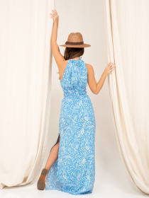 Сарафан ISSA Plus модель 13856_blue Сарафан ISSA Plus модель 13856_blue Фото