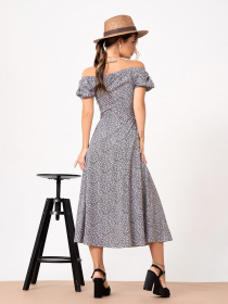 Сукня міді ISSA Plus модель 13861_multicolor Сукня міді ISSA Plus модель 13861_multicolor Фото