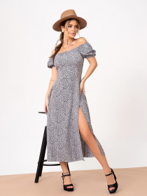 Сукня міді ISSA Plus модель 13861_multicolor Сукня міді ISSA Plus модель 13861_multicolor Фото