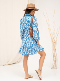 Платье мини ISSA Plus модель 13864_blue Фото