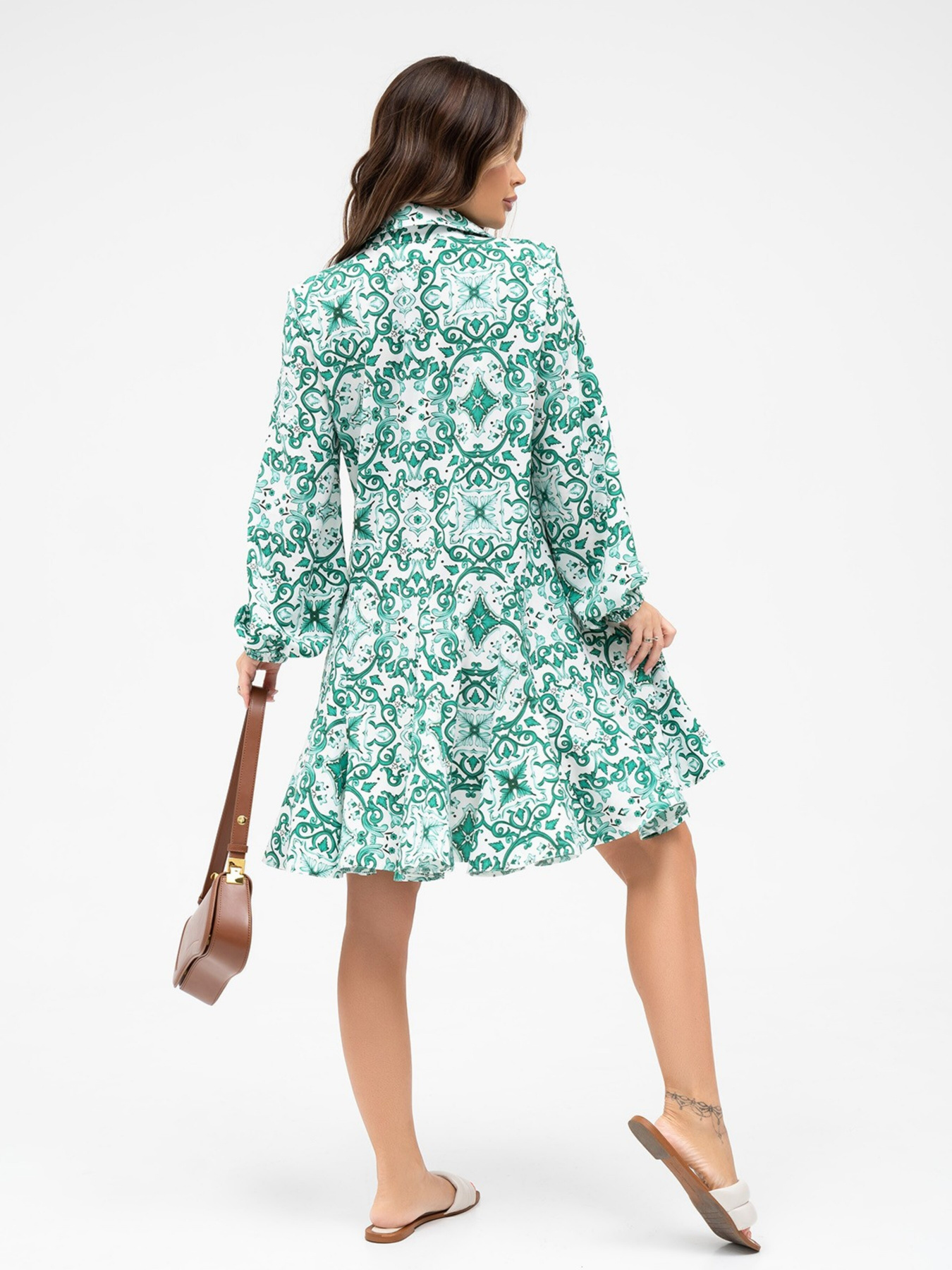 Платье мини ISSA Plus модель 13864_green Фото