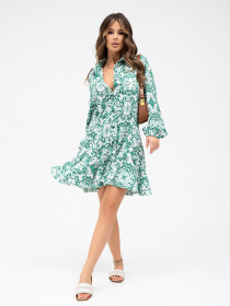 Платье мини ISSA Plus модель 13864_green Фото