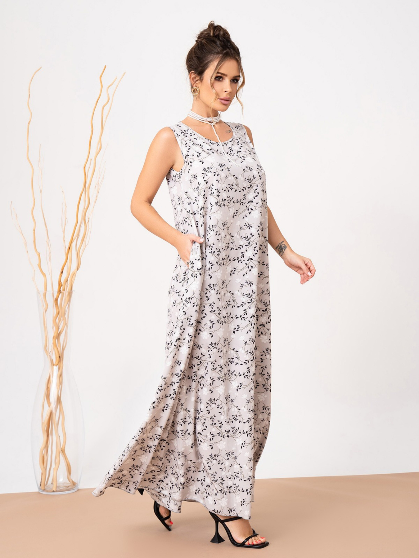 Сарафан ISSA Plus модель 13867_grey Фото