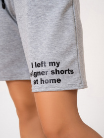 Повседневные шорты ISSA Plus модель 13870_grey Фото