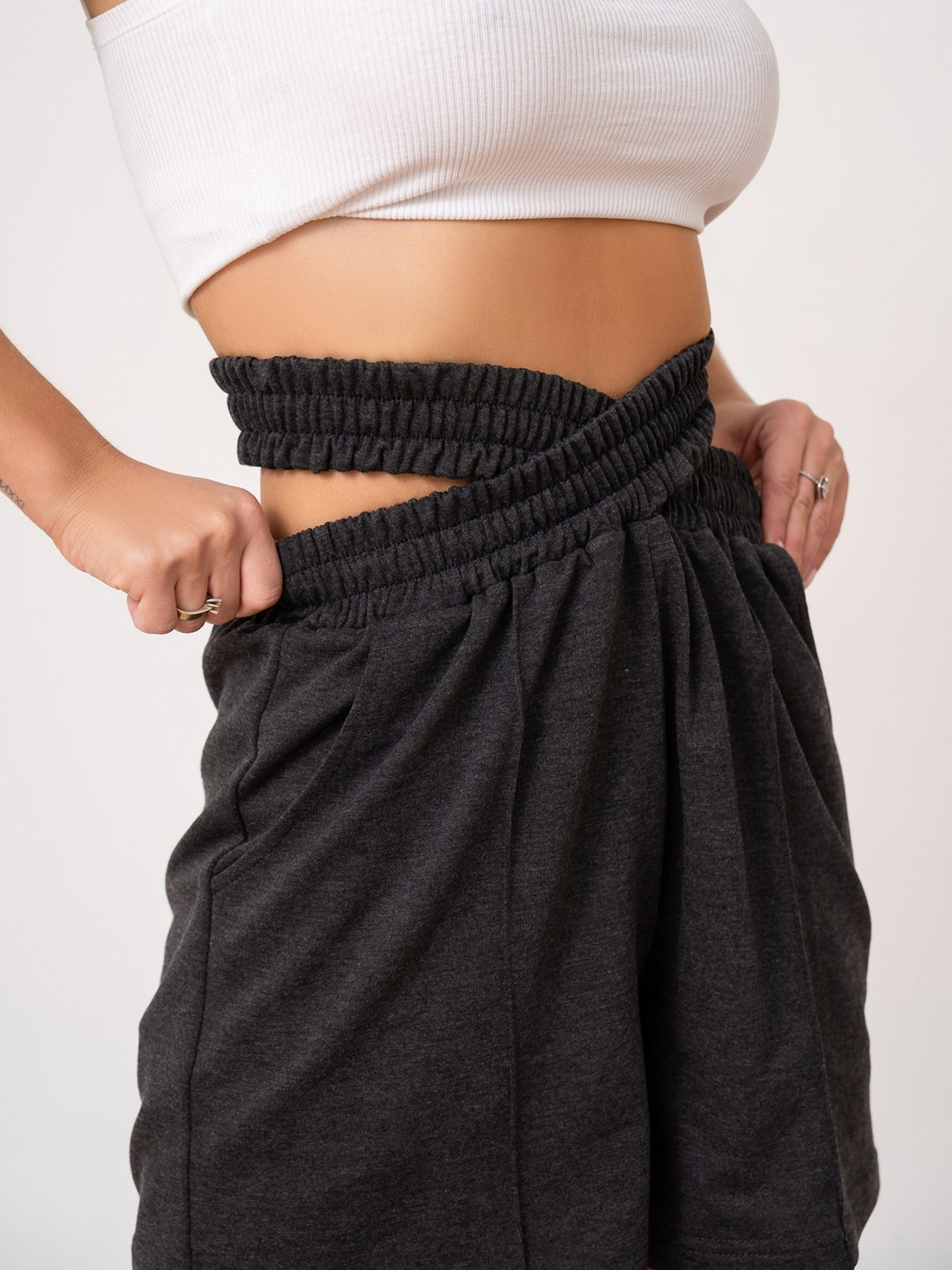 Повседневные шорты ISSA Plus модель 13885_darkgray Фото