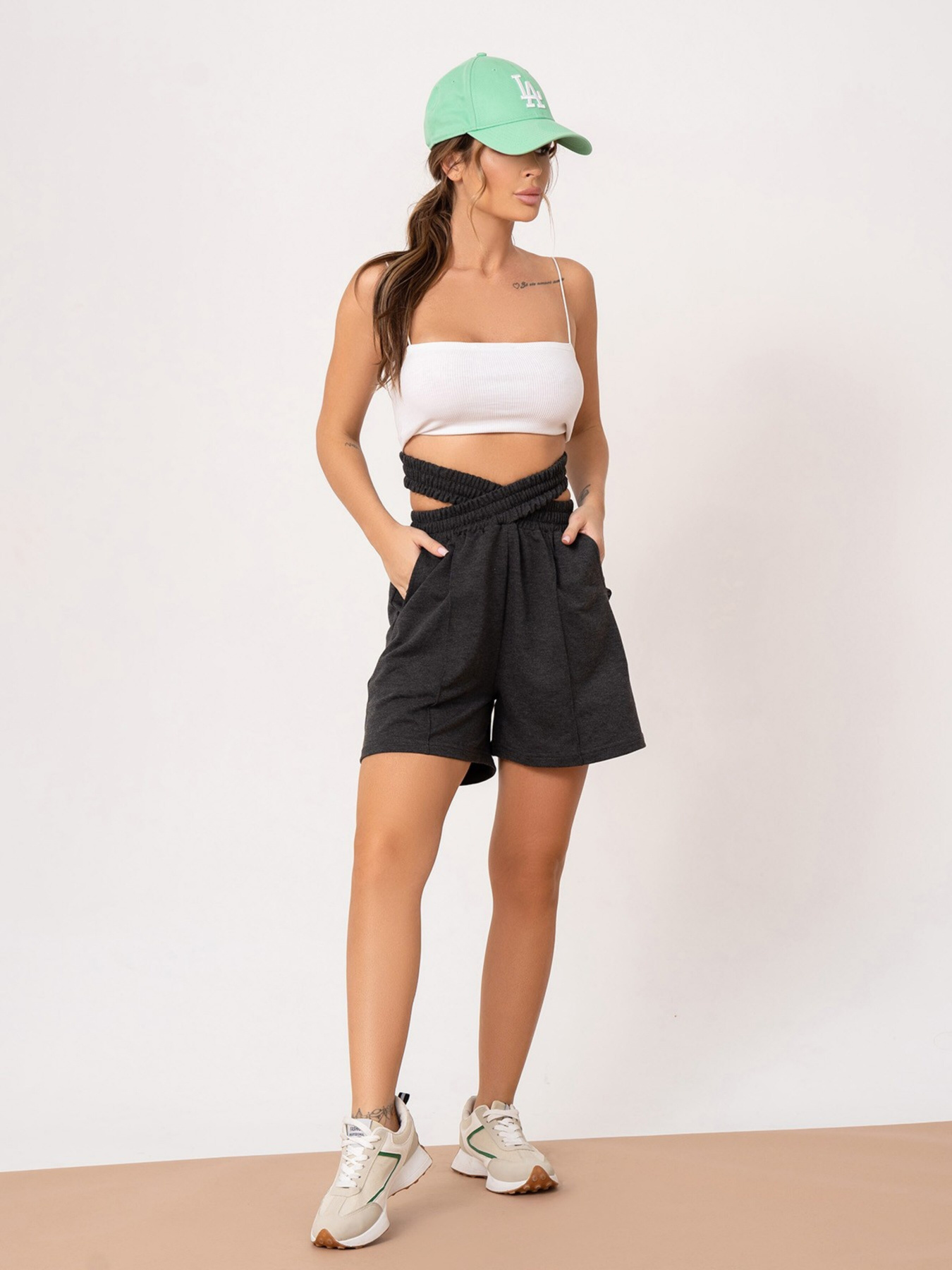 Повседневные шорты ISSA Plus модель 13885_darkgray Фото