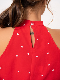 Платье мини ISSA Plus модель SA-272A_red Платье мини ISSA Plus модель SA-272A_red Фото