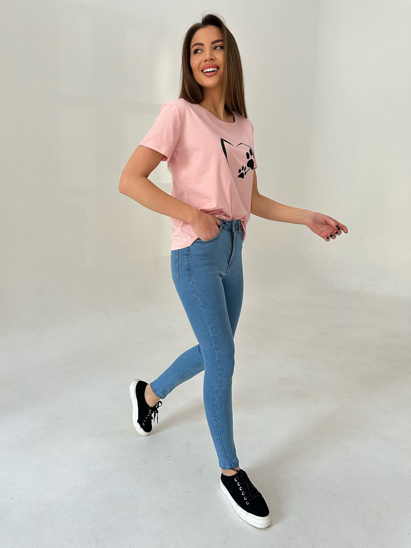 Скіні джинси ISSA Plus модель WN20-410_blue Фото