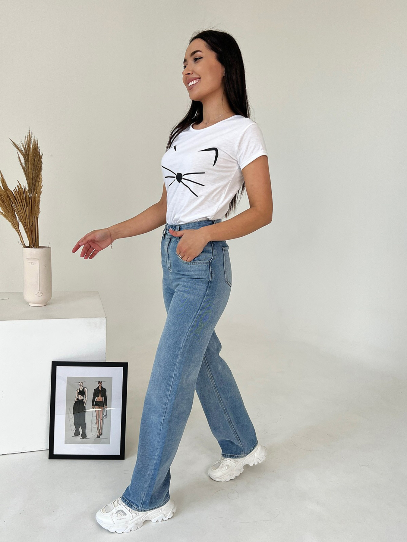 Футболка ISSA Plus модель WN20-419_white Футболка ISSA Plus модель WN20-419_white Фото