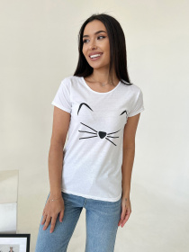 Футболка ISSA Plus модель WN20-419_white Футболка ISSA Plus модель WN20-419_white Фото