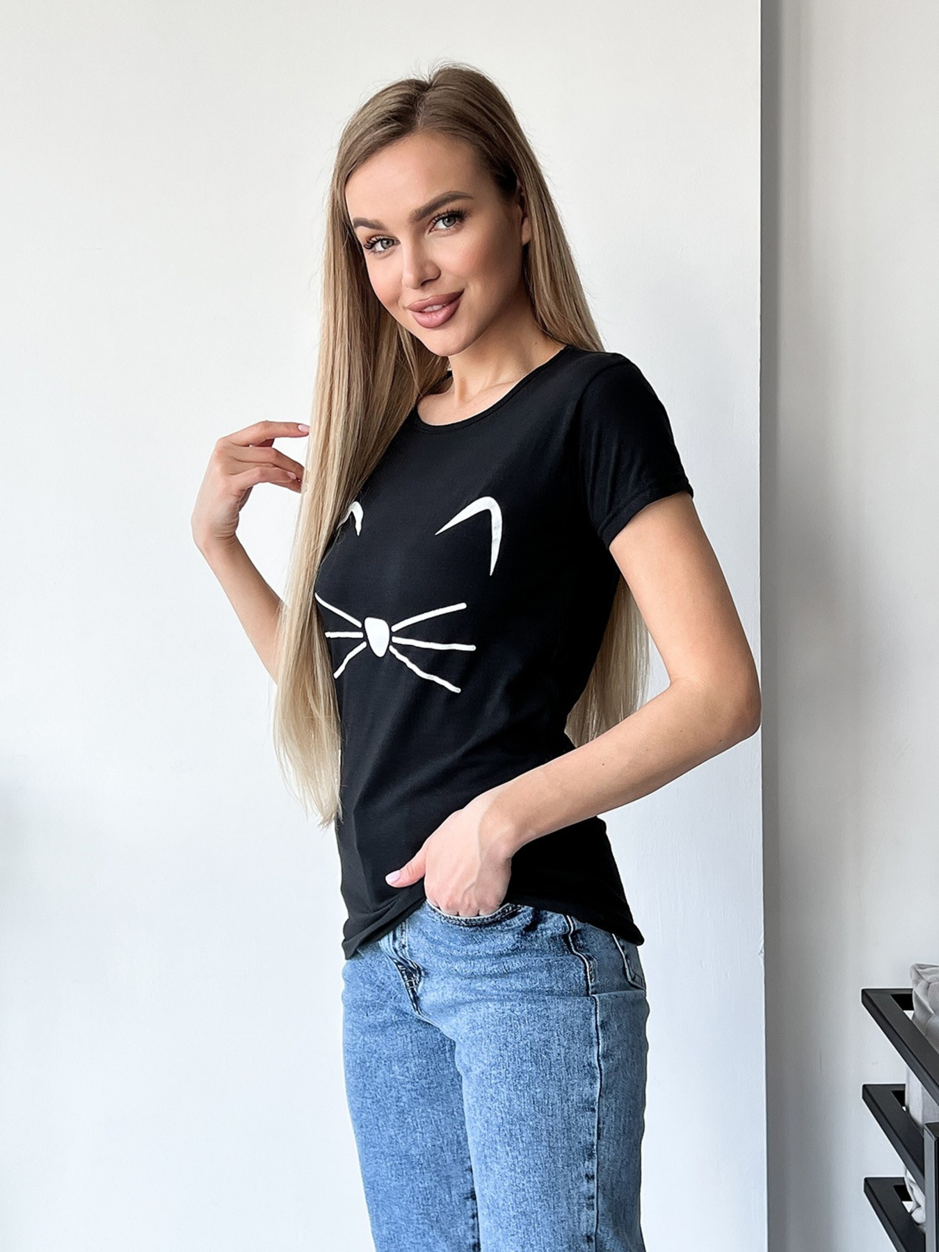 Футболка ISSA Plus модель WN20-419_black Фото