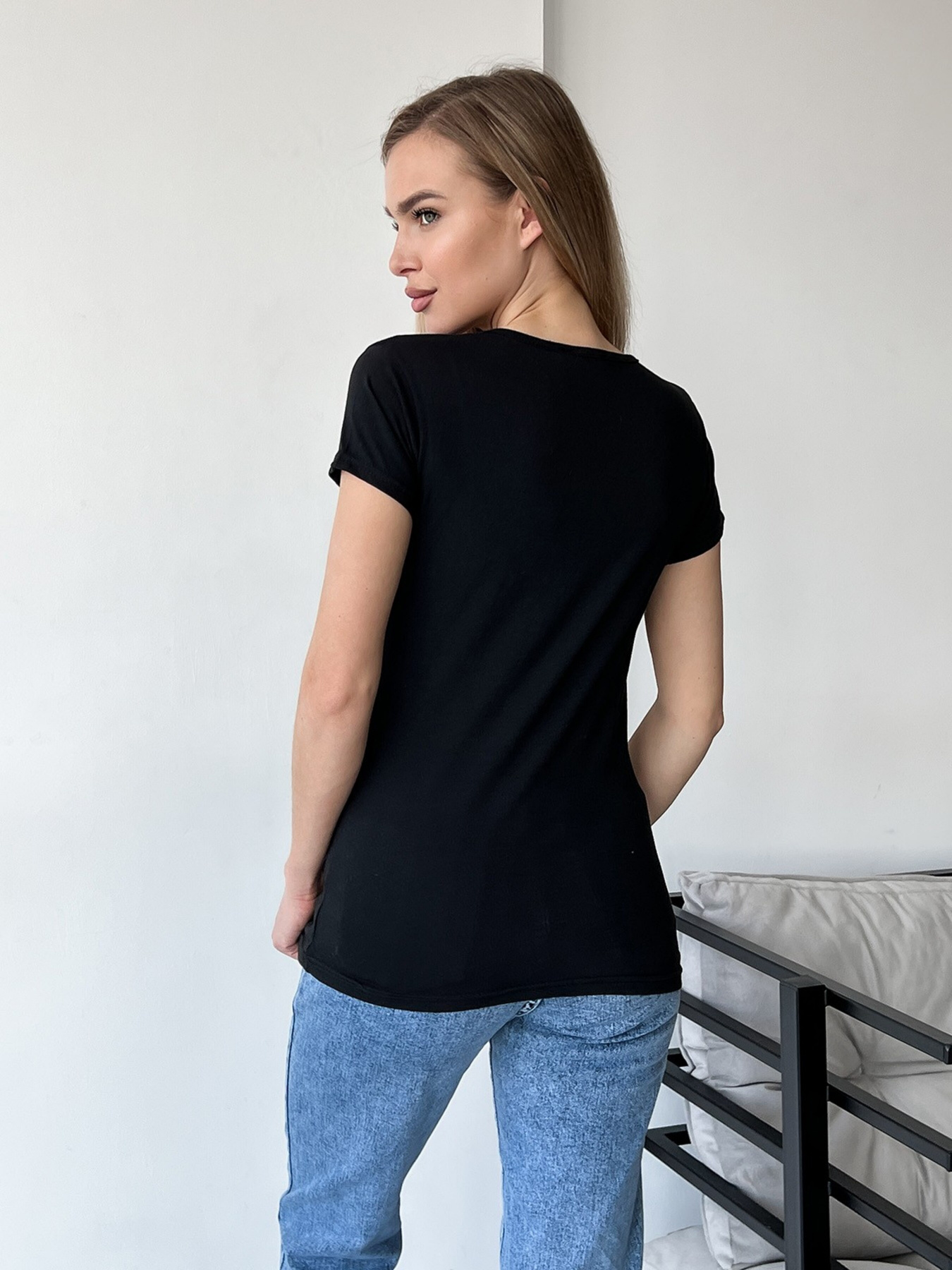 Футболка ISSA Plus модель WN20-419_black Футболка ISSA Plus модель WN20-419_black Фото