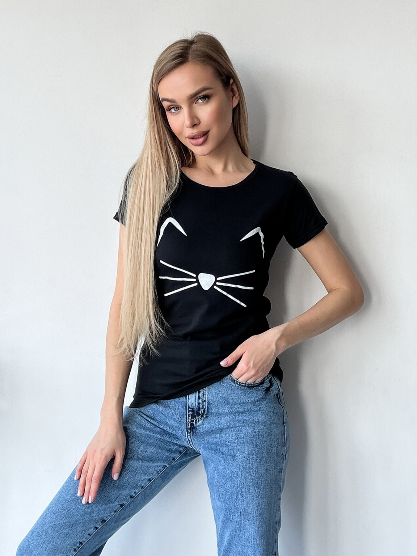 Футболка ISSA Plus модель WN20-419_black Футболка ISSA Plus модель WN20-419_black Фото