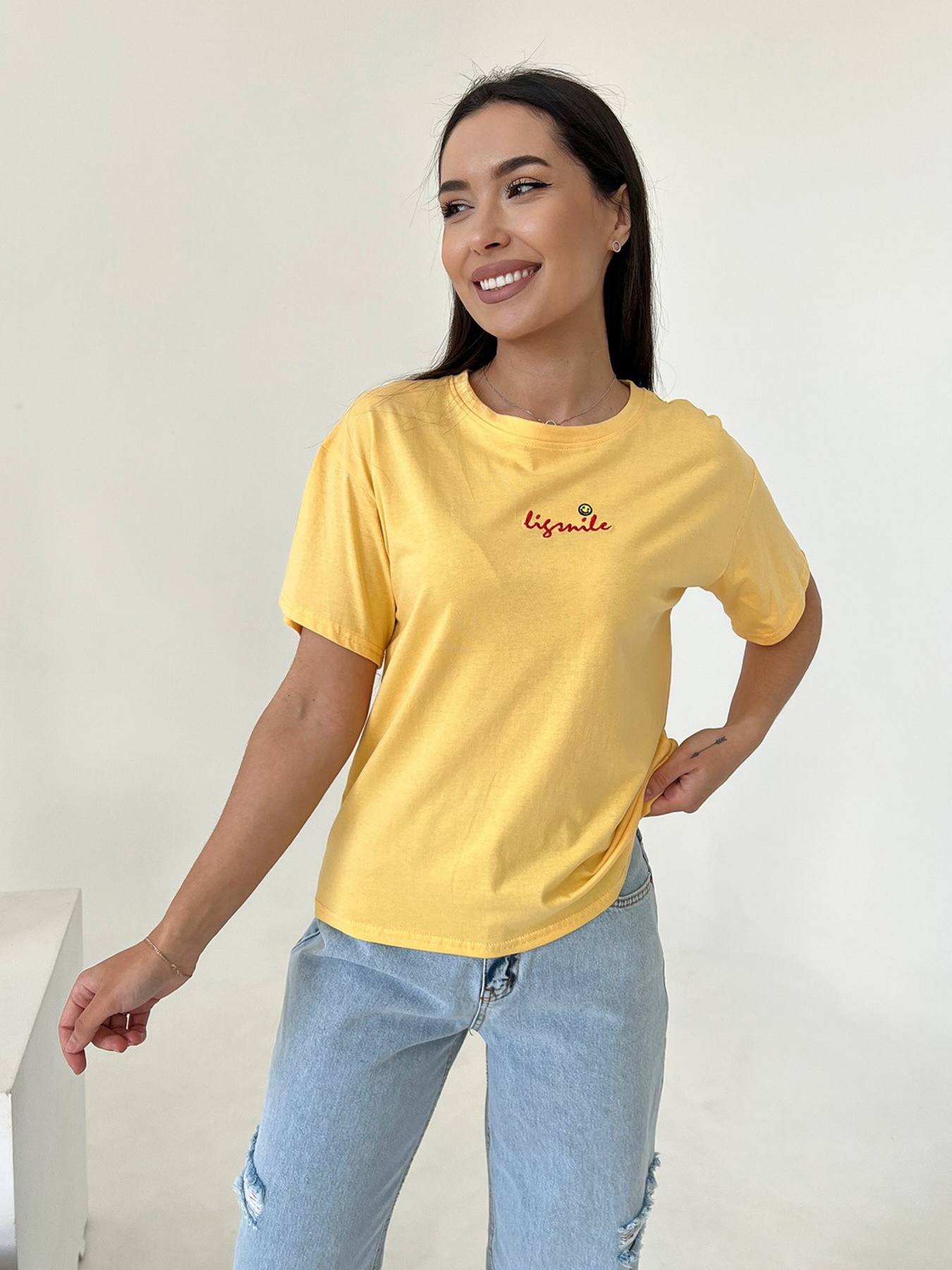 Футболка ISSA Plus модель WN20-421_yellow Фото