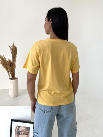 Футболка ISSA Plus модель WN20-421_yellow Фото