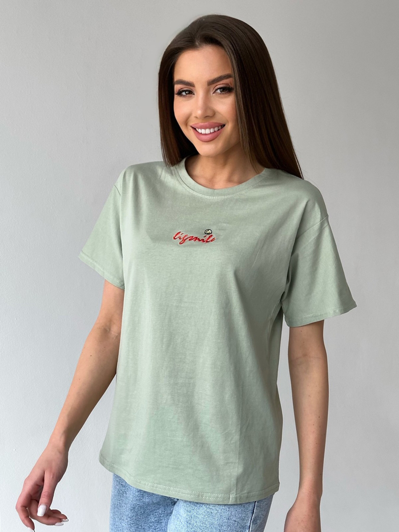 Футболка ISSA Plus модель WN20-421_olive Фото